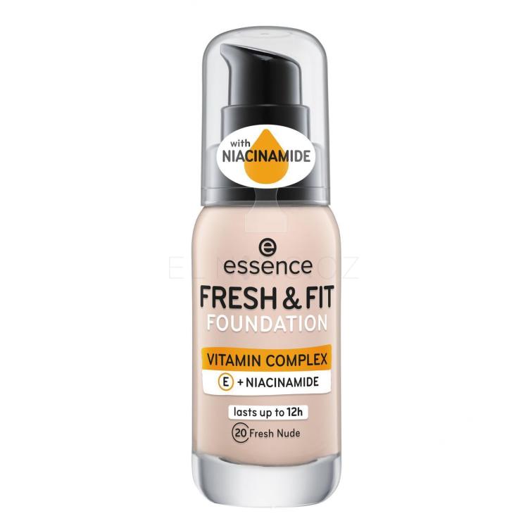 Essence Fresh &amp; Fit Make-up pro ženy 30 ml Odstín 20 Fresh Nude