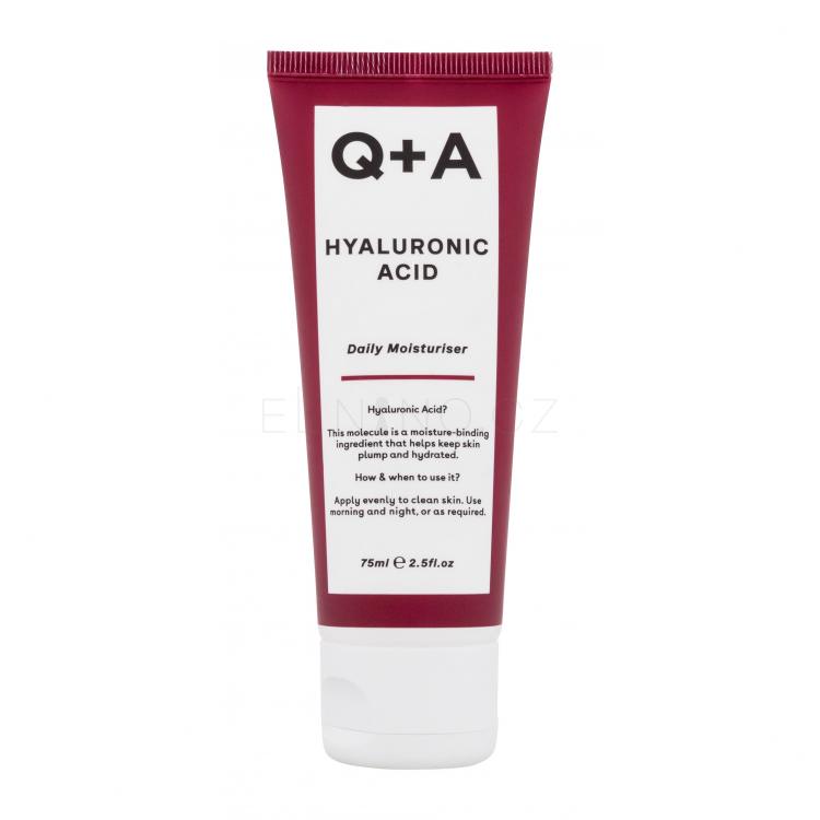 Q+A Hyaluronic Acid Daily Moisturiser Denní pleťový krém pro ženy 75 ml