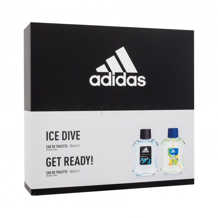 Adidas Ice Dive Dárková kazeta toaletní voda 100 ml + toaletní voda Get Ready! 100 ml