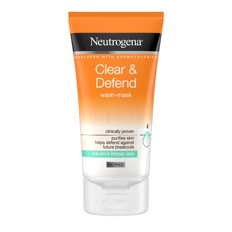 Neutrogena Clear &amp; Defend Wash-Mask Pleťová maska 150 ml
