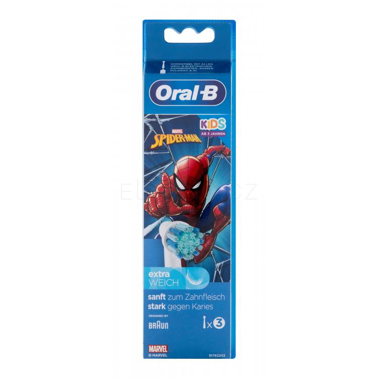 Oral-B Kids Brush Heads Spider-Man Náhradní hlavice pro děti Set