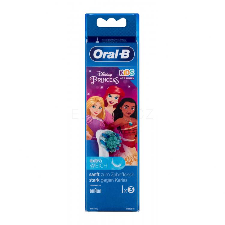 Oral-B Kids Brush Heads Princess Náhradní hlavice pro děti 3 ks