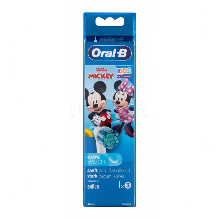 Oral-B Kids Brush Heads Mickey Náhradní hlavice pro děti 3 ks