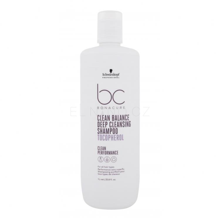 Schwarzkopf Professional BC Bonacure Clean Balance Tocopherol Shampoo Šampon pro ženy 1000 ml