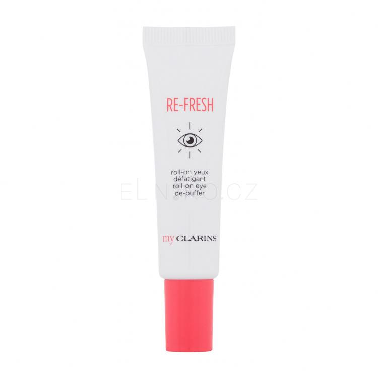 Clarins Re-Fresh Roll-On Eye De-Puffer Oční gel pro ženy 15 ml