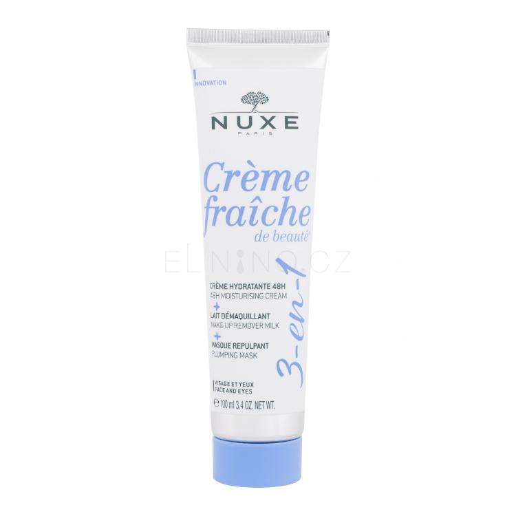 NUXE Creme Fraiche de Beauté 3-In-1 Cream &amp; Make-Up Remover &amp; Mask Denní pleťový krém pro ženy 100 ml
