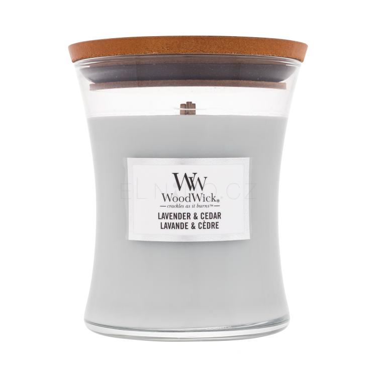 WoodWick Lavender &amp; Cedar Vonná svíčka 275 g