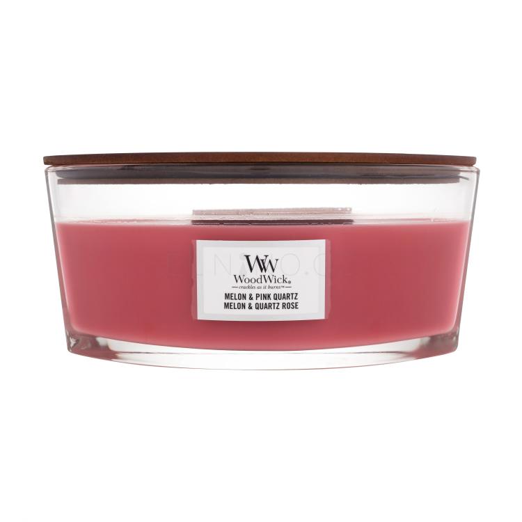 WoodWick Melon &amp; Pink Quartz Vonná svíčka 453,6 g