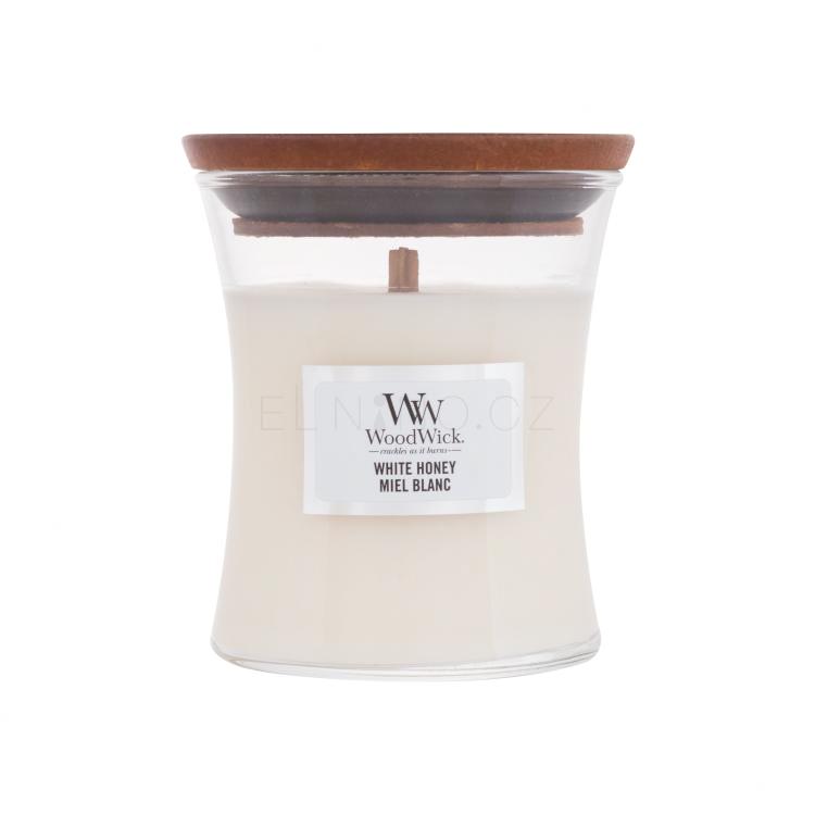 WoodWick White Honey Vonná svíčka 85 g