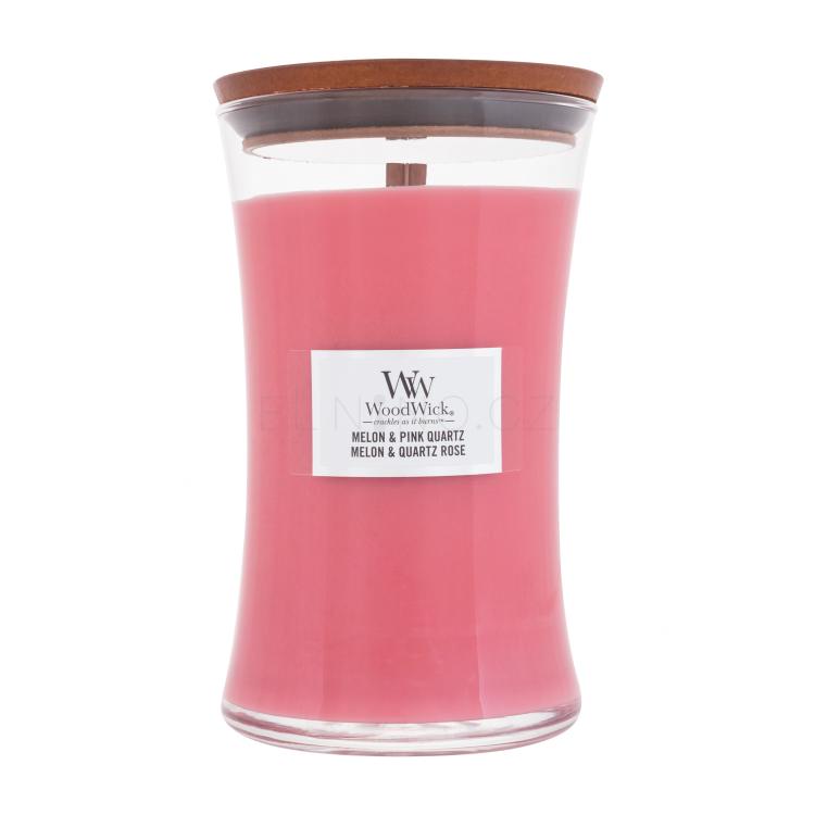 WoodWick Melon &amp; Pink Quartz Vonná svíčka 610 g