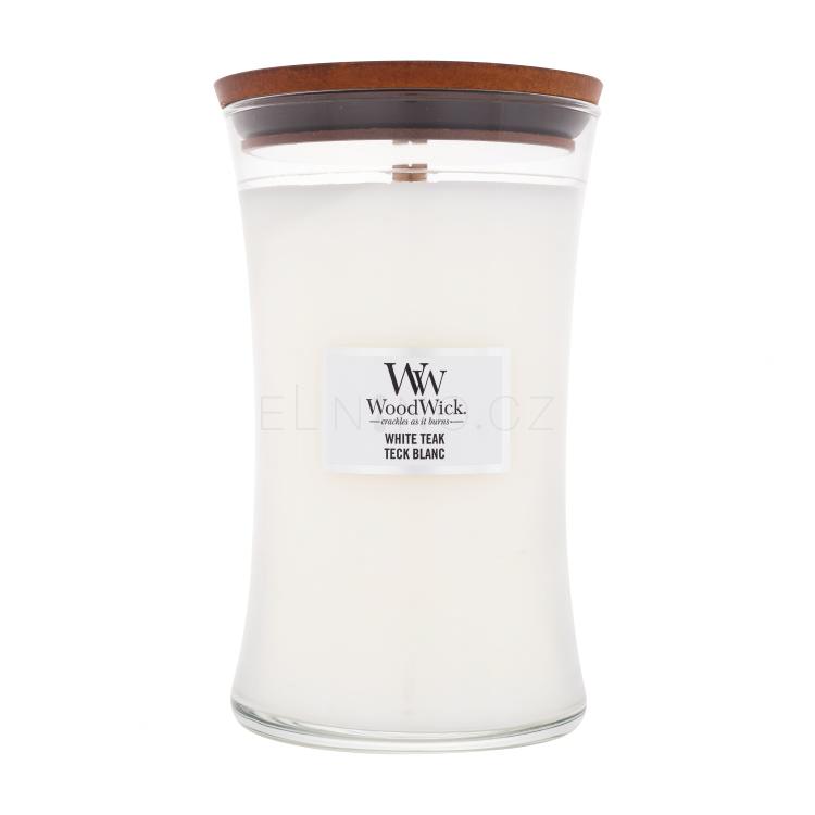 WoodWick White Teak Vonná svíčka 610 g