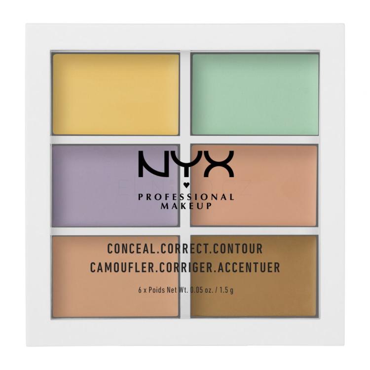 NYX Professional Makeup Color Correcting Concealer Konturovací paletka pro ženy 9 g Odstín Multicolor