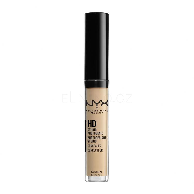 NYX Professional Makeup HD Concealer Korektor pro ženy 3 g Odstín 06 Glow