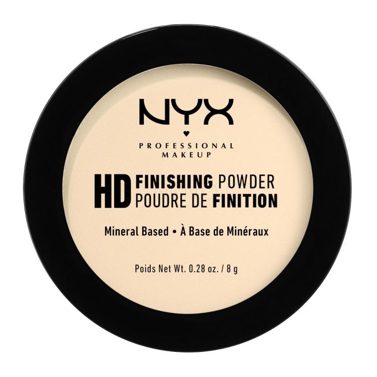 NYX Professional Makeup High Definition Finishing Powder Pudr pro ženy 8 g Odstín 02 Banana