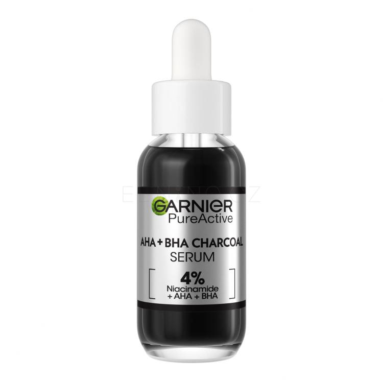 Garnier Pure Active AHA + BHA Charcoal Serum Pleťové sérum 30 ml