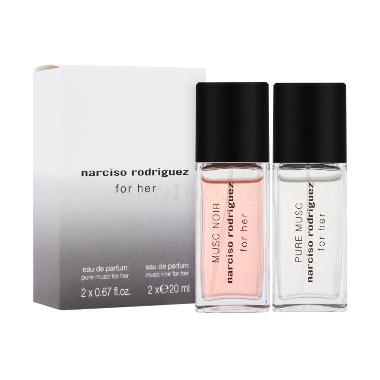 Narciso Rodriguez For Her Pure Musc Dárková kazeta parfémovaná voda 20 ml + parfémovaná voda Musc Noir 20 ml