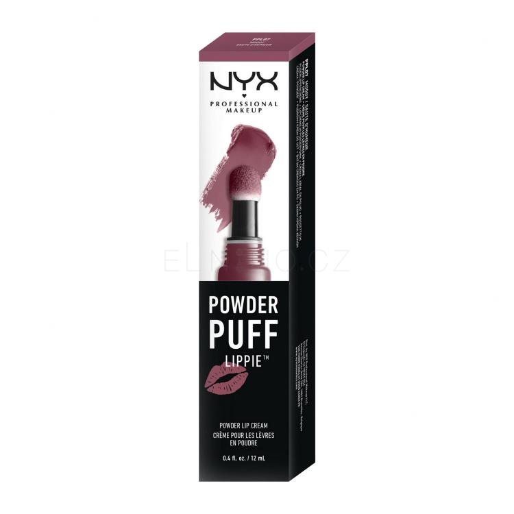 NYX Professional Makeup Powder Puff Lippie Rtěnka pro ženy 12 ml Odstín 07 Moody