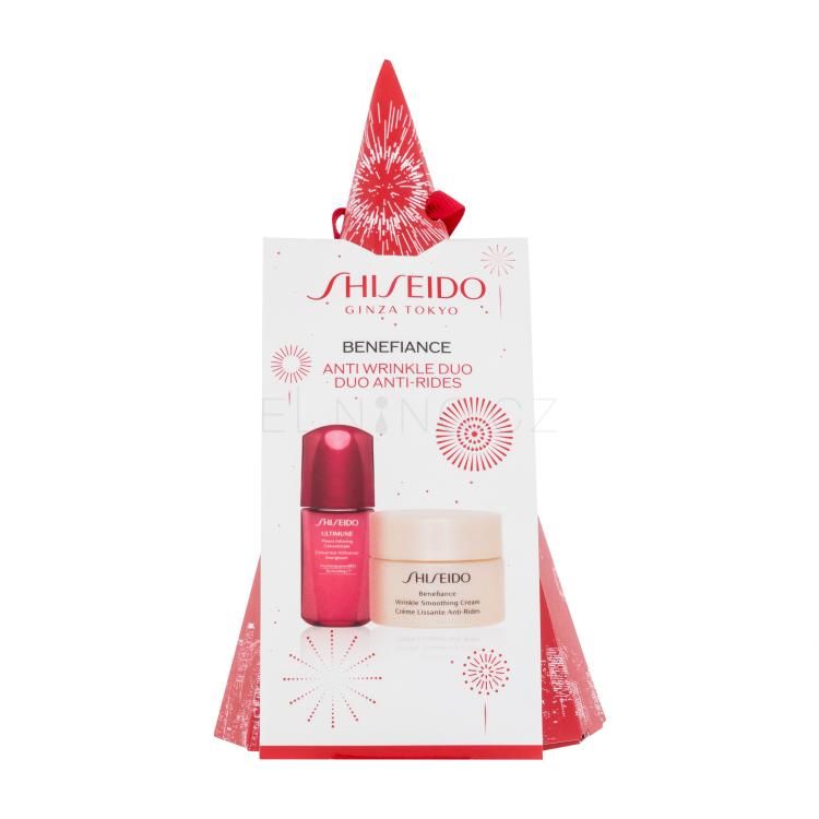 Shiseido Benefiance Anti Wrinkle Duo Dárková kazeta denní pleťový krém Benefiance Wrinkle Smoothing Cream 30 ml + pleťové sérum Ultimune Power Infusing Concentrate 10 ml