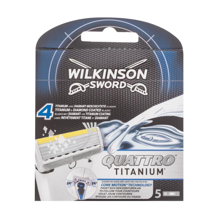 Wilkinson Sword Quattro Titanium Náhradní břit pro muže Set