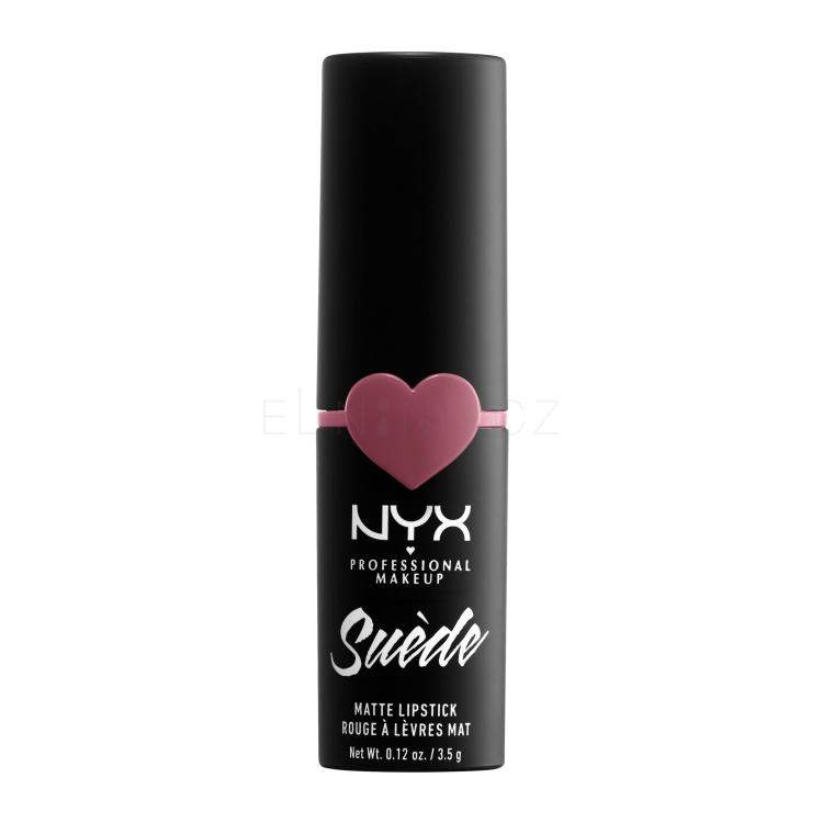 NYX Professional Makeup Suède Matte Lipstick Rtěnka pro ženy 3,5 g Odstín 28 Soft Spoken