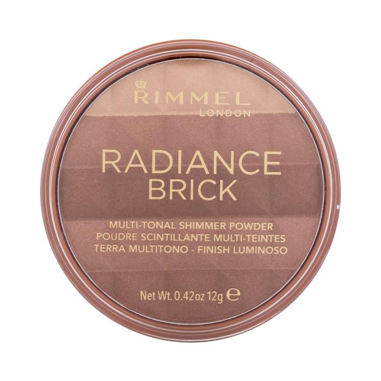 Rimmel London Radiance Brick Bronzer pro ženy 12 g Odstín 002 Medium