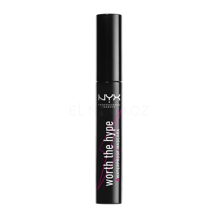 NYX Professional Makeup Worth The Hype Waterproof Řasenka pro ženy 7 ml Odstín 01 Black