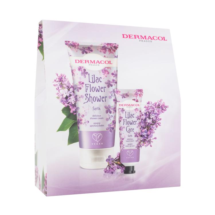 Dermacol Lilac Flower Shower Dárková kazeta sprchový krém Lilac Flower Shower 200 ml + krém na ruce Lilac Flower Care 30 ml