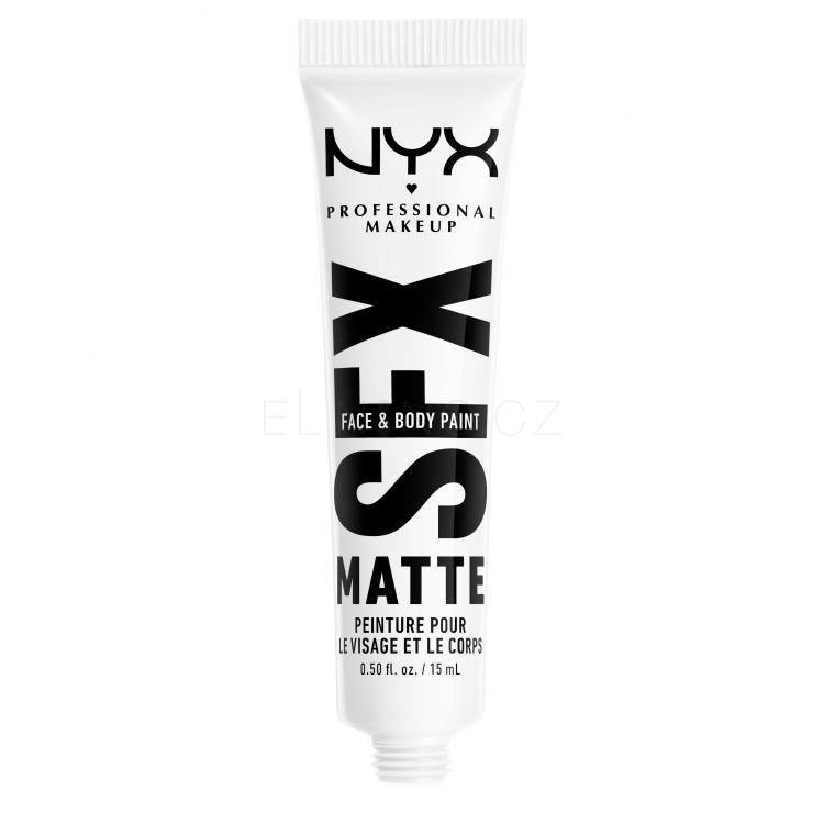 NYX Professional Makeup SFX Face And Body Paint Matte Make-up pro ženy 15 ml Odstín 06 White Frost