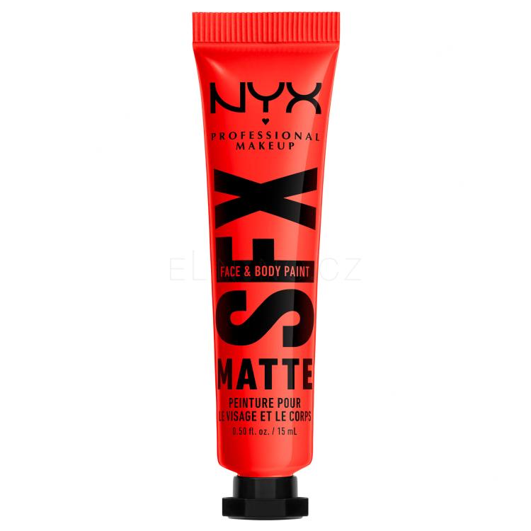 NYX Professional Makeup SFX Face And Body Paint Matte Make-up pro ženy 15 ml Odstín 02 Fired Up