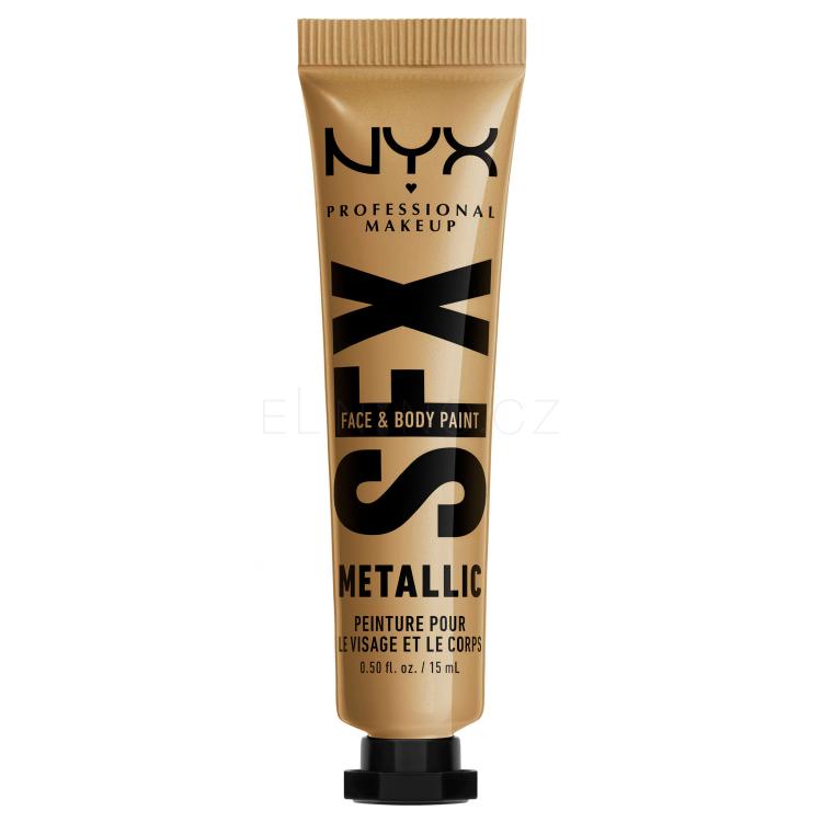 NYX Professional Makeup SFX Face And Body Paint Metallic Make-up pro ženy 15 ml Odstín 05 Gold Dusk