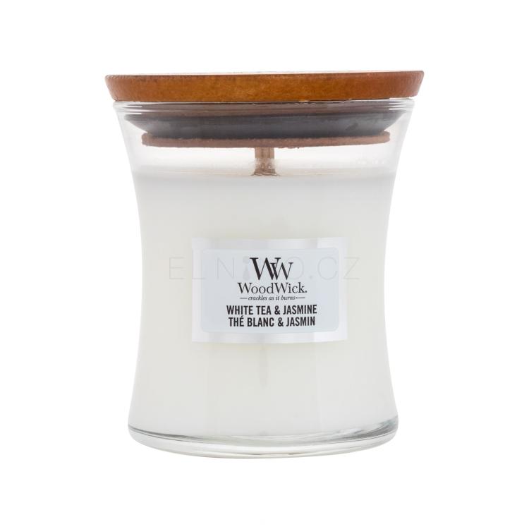 WoodWick White Tea &amp; Jasmine Vonná svíčka 85 g