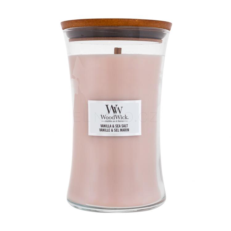 WoodWick Vanilla &amp; Sea Salt Vonná svíčka 610 g