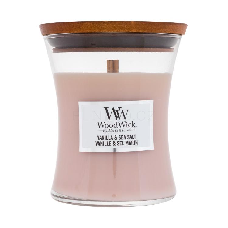 WoodWick Vanilla &amp; Sea Salt Vonná svíčka 275 g