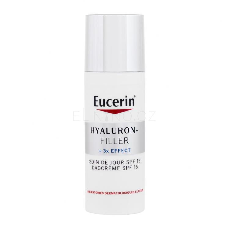 Eucerin Hyaluron-Filler + 3x Effect Day SPF15 Denní pleťový krém pro ženy 50 ml