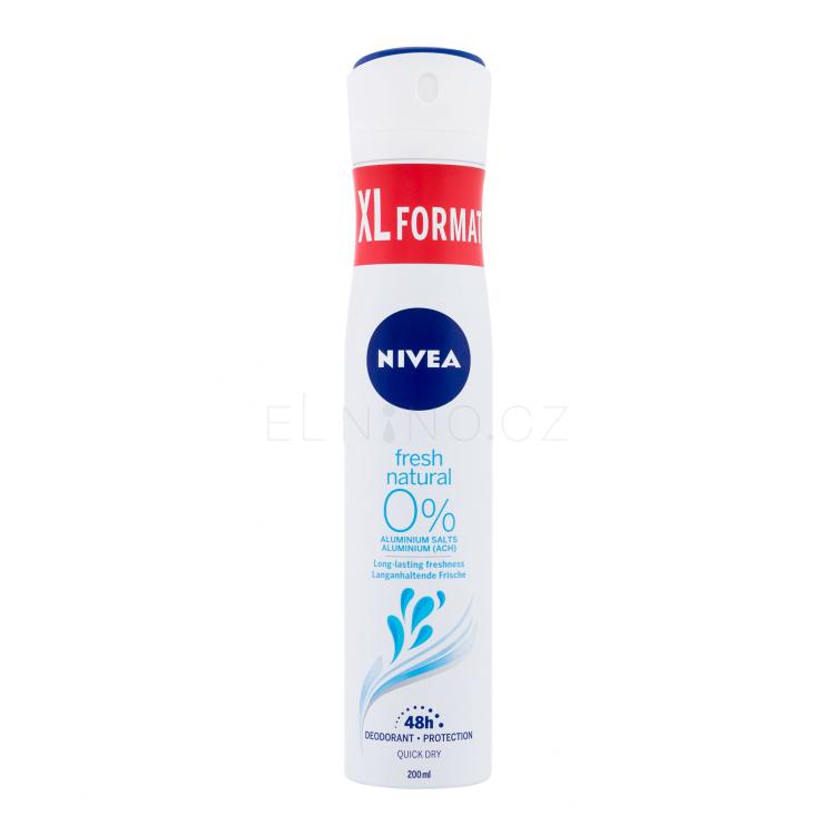 Nivea Fresh Natural 48h Deodorant pro ženy 200 ml