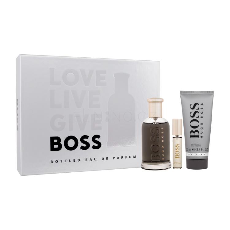 HUGO BOSS Boss Bottled SET1 Dárková kazeta parfémovaná voda 100 ml + parfémovaná voda 10 ml + sprchový gel 100 ml