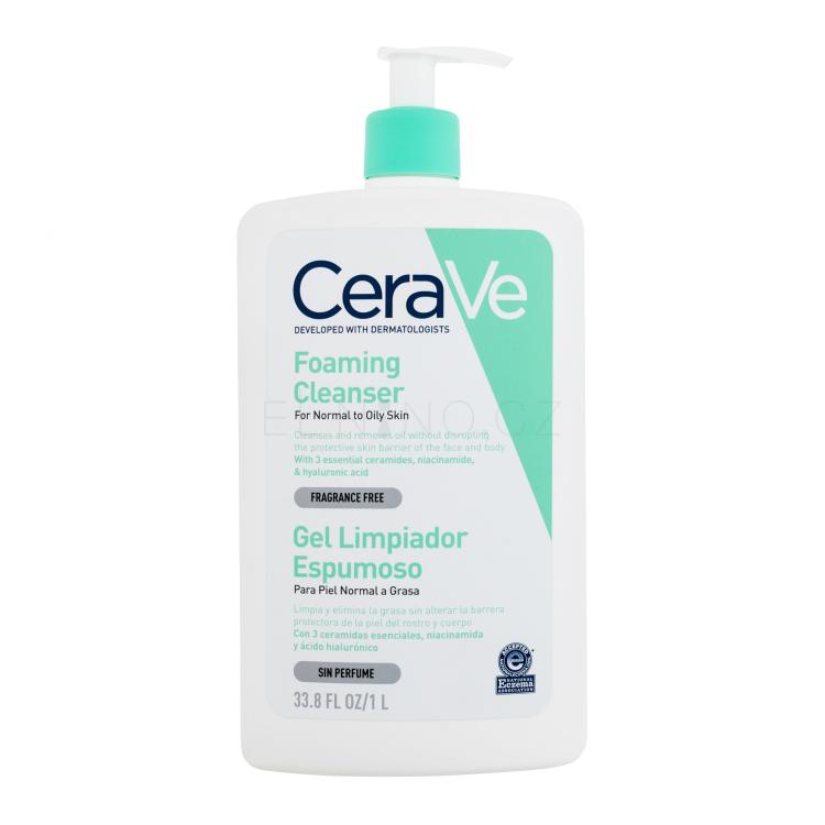 CeraVe Facial Cleansers Foaming Cleanser Čisticí gel pro ženy 1000 ml