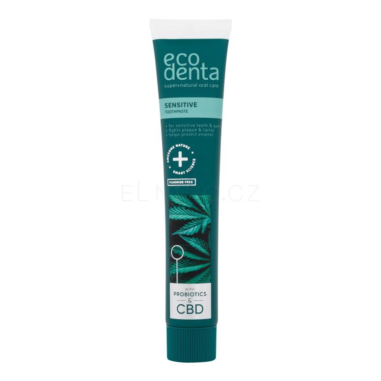 Ecodenta Sensitive Toothpaste Probiotics &amp; CBD Zubní pasta 75 ml