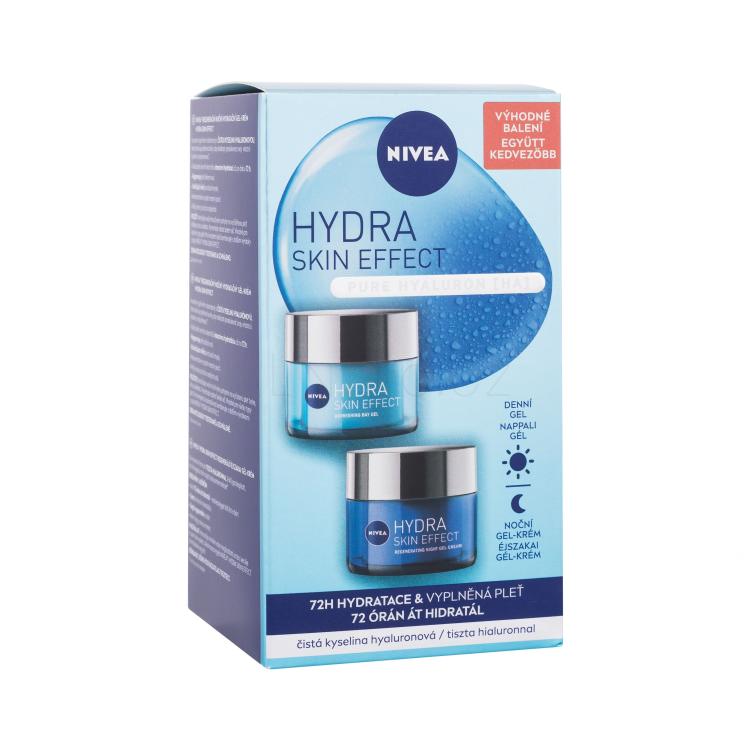 Nivea Hydra Skin Effect Duo Pack Dárková kazeta denní pleťový gel Hydra Skin Effect 50 ml + noční pleťový gel Hydra Skin Effect 50 ml
