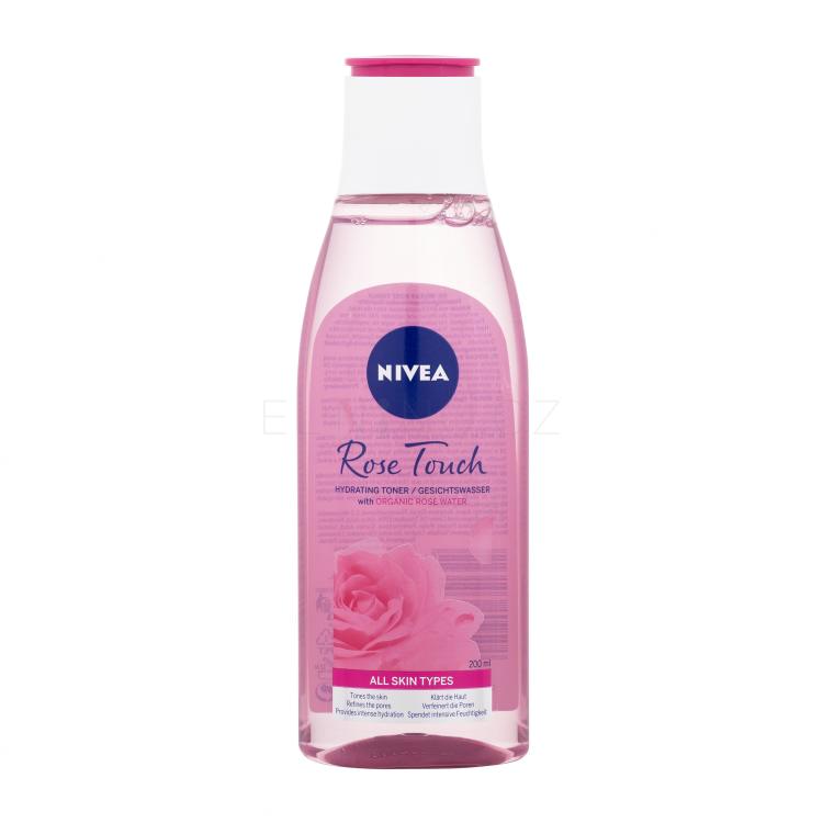 Nivea Rose Touch Hydrating Toner Pleťová voda a sprej pro ženy 200 ml