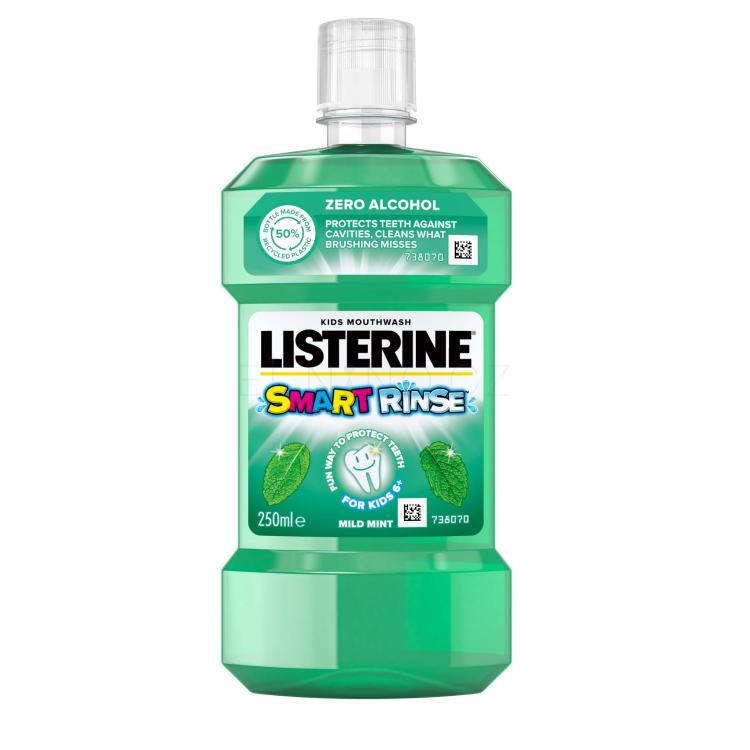 Listerine Smart Rinse Mild Mint Mouthwash Ústní voda pro děti 250 ml
