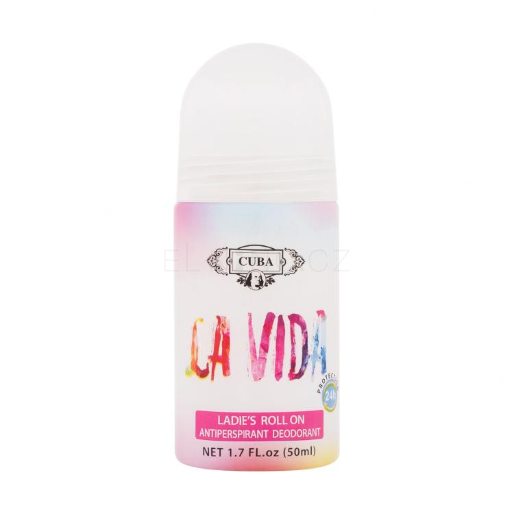 Cuba La Vida Ladie&#039;s Roll On Antiperspirant pro ženy 50 ml