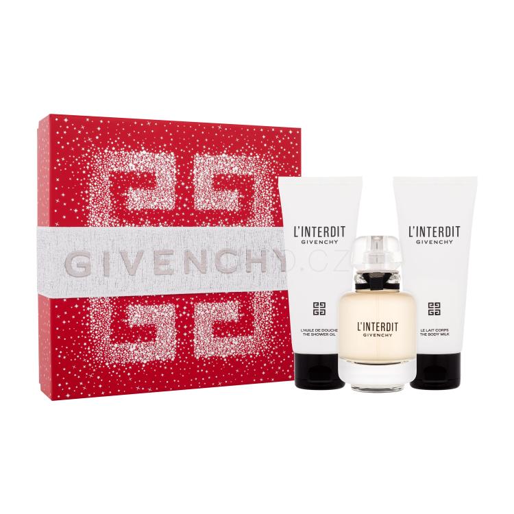 Givenchy L&#039;Interdit Dárková kazeta parfémovaná voda 50 ml + tělové mléko 75 ml + sprchový olej 75 ml