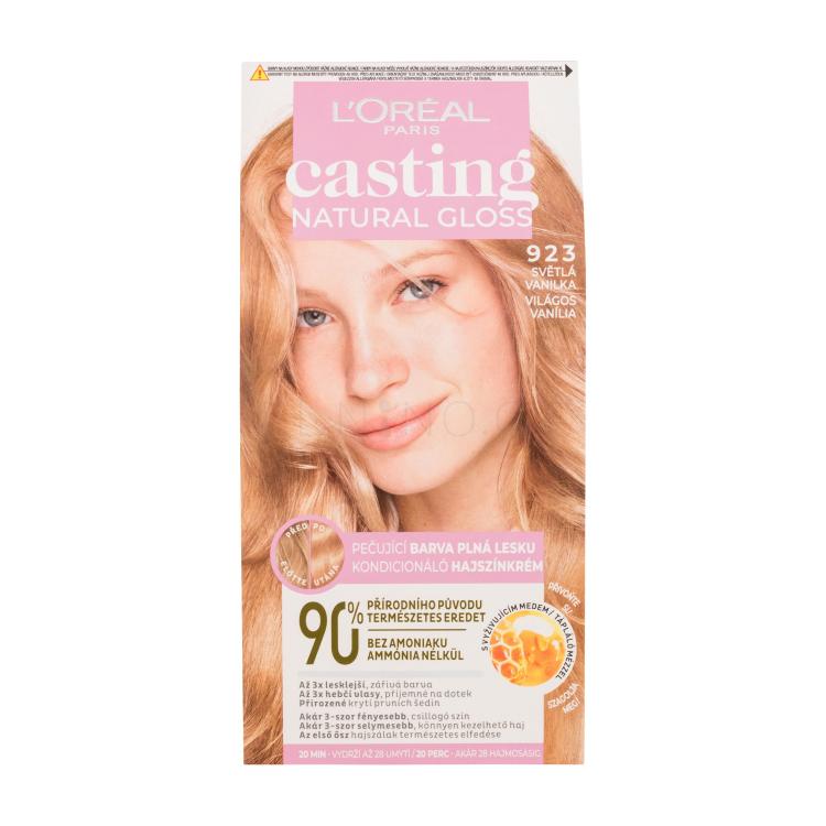 L&#039;Oréal Paris Casting Natural Gloss Barva na vlasy pro ženy 48 ml Odstín 923 poškozená krabička