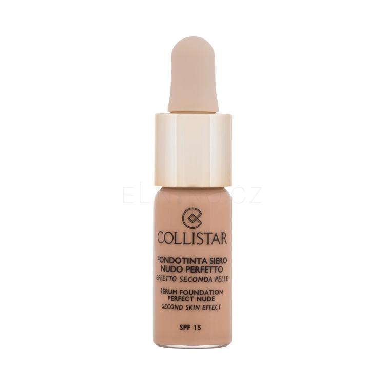 Collistar Serum Foundation Perfect Nude SPF15 Make-up pro ženy 10 ml Odstín 1 Ivory tester