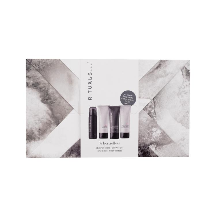 Rituals Homme 4 Bestsellers Dárková kazeta sprchový gel Homme Sport 70 ml + sprchová pěna Homme 50 ml + šampon Homme 70 ml + tělové mléko Homme Sport 70 ml