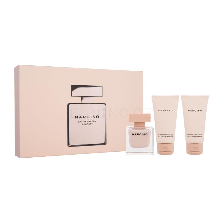 Narciso Rodriguez Narciso Poudrée Dárková kazeta parfémovaná voda 50 ml + tělové mléko 50 ml + sprchový gel 50 ml