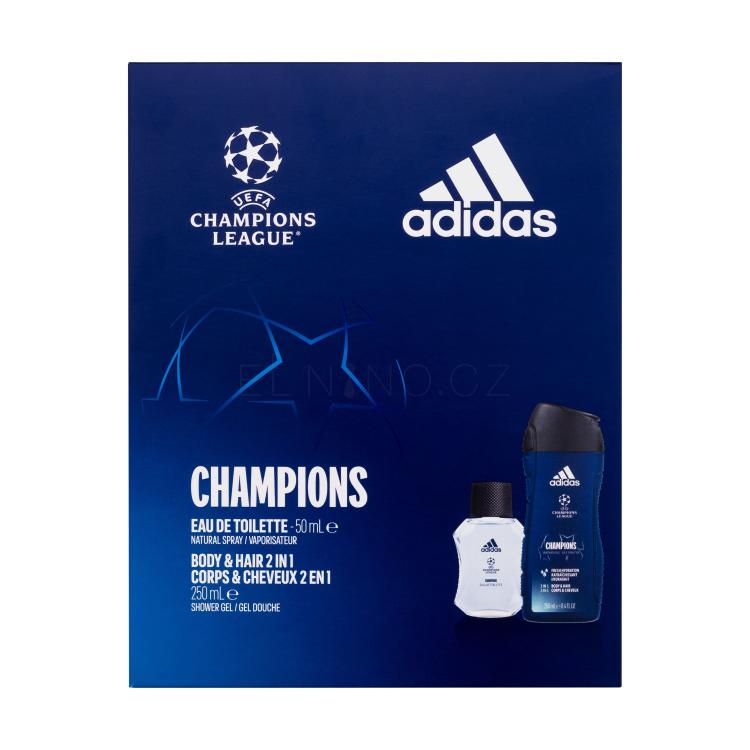 Adidas UEFA Champions League Edition VIII Dárková kazeta toaletní voda 50 ml + sprchový gel 250 ml