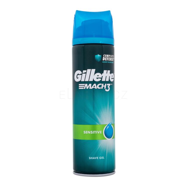 Gillette Mach3 Sensitive Shave Gel Gel na holení pro muže 200 ml