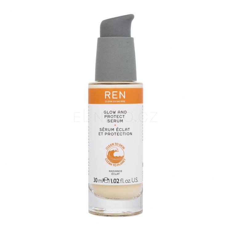 REN Clean Skincare Radiance Glow And Protect Serum Pleťové sérum pro ženy 30 ml